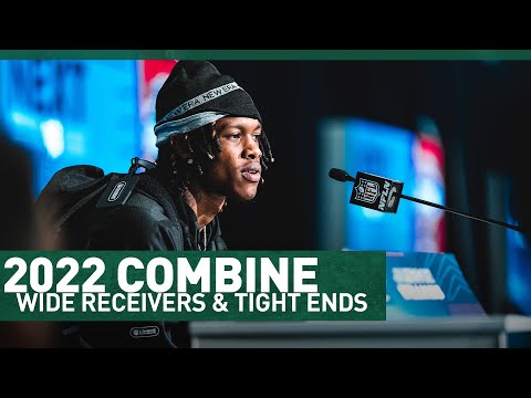 Hear From Top Wide Receiver & Tight End Prospects | 2022 NFL Combine | New York Jets video clip