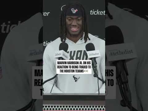 Marvin <strong>Harrison</strong> Jr. is excited to be in Houston