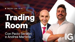 Live Trading con Paolo Serafini e Andrea Martella | IG Trading Room del 10.02.2026