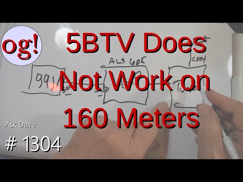 5BTV Does Not Work on 160 Meters (#1304) 5BTV Does Not Work on 160 Meters (#1304)