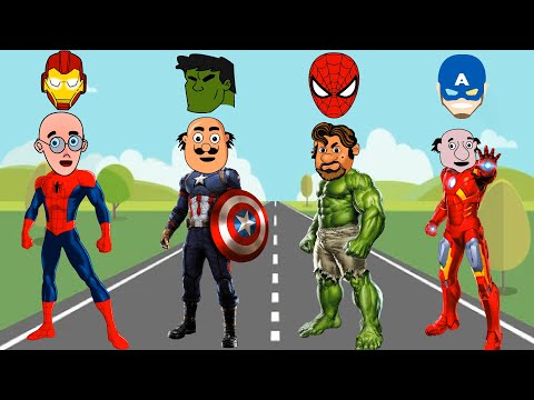 TEBAK GAMBAR MOTU PATLU SPIDERMAN IRON MAN CAPTAIN AMERICA HULK WRONG HEAD AVENGERS SUPERHERO MARVEL