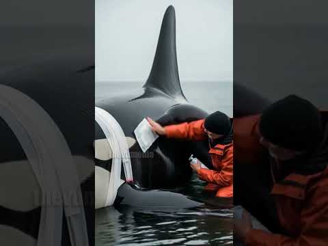 Marine biologist Saves Stranded Orca From Dying! #rescue #animals #wildlife
