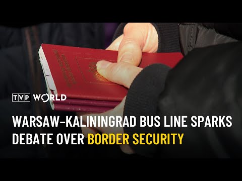 YouTube video thumbnail: Warsaw–Kaliningrad bus Line Sparks Debate Over Border Security