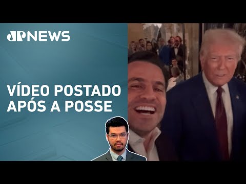 Pablo Marçal encontra Donald Trump e pede para o presidente norte-americano “salvar o Brasil”