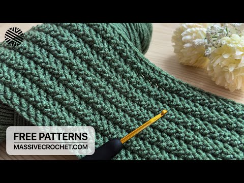 SUPER EASY Crochet Pattern for Beginners! ✅ ⚡️Crochet Stitch for Baby Blanket, Bag & Scarf