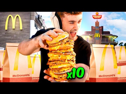 GORDO CREA HAMBURGUESA MONUMENTAL con 10 TRIPLE QUESO