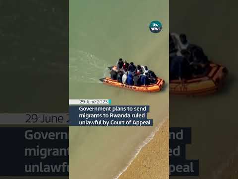 Government plans to send migrants to Rwanda ruled unlawful by Court of Appeal #itvnews #rwanda