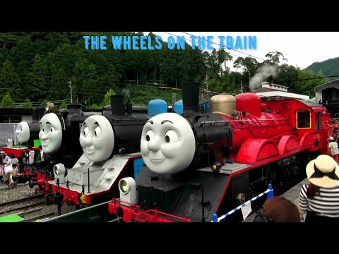 The Wheels on The Train | Kereta Api Thomas & Friends Asli | Lagu Anak Anak Populer