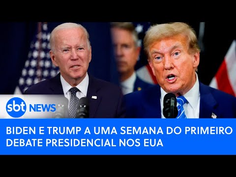 🔴 AO VIVO: Biden e Trump a uma semana do primeiro debate presidencial nos EUA