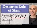 Descartes' Rule of Signs Applications