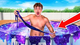24H POUR CONSTRUIRE UNE GÉANTE PISCINE DE SLIME