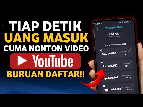 Uang Masuk Tiap Detik - Cuma Nonton Video YouTube! Makin Lama Makin Besar Dapetnya!!