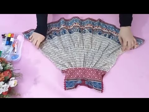 Very easy dress cutting and sewing//for 3-4years//no pattern//sewing is easy