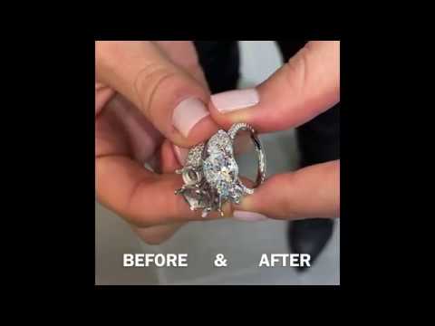 Before & After: Round Diamond Engagement Ring