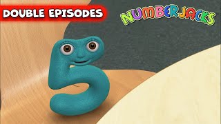Numberjacks 🏫 Season 1, Episode 09-10 | DOUBLE FULL EPISODES