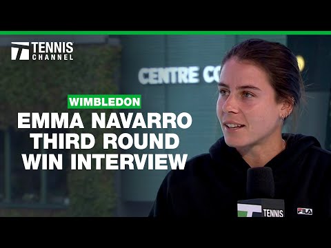 Emma Navarro Staying Mentally Strong | 2024 Wimbledon Third Round