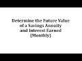Understanding Annuity and Interest Calculations