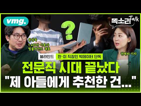 뒤집힌 월급·전문직·대학의 공식 | <strong>블라인드</strong> AI  / 똑소리Talk / 비디오머그