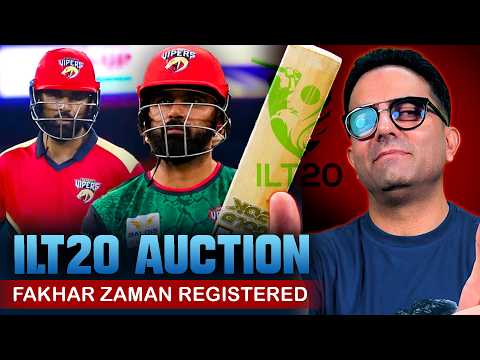 Fakhar Zaman has <strong>registered</strong> for the ILT20 2026 Auction 🇵🇰🏏