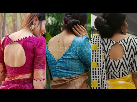 Simple Blouse Ke Neck Designs | Blouse Back Neck Pattern Simple | New Simple Saree Blouse Designs
