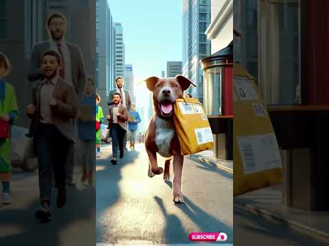 “Poor Dog Opens His Own Post Office! 🐶📬 #funny#shorts #viral #trending  #dog