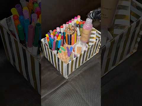 Cardboard Coloured Pencil Organizer DIY | Creative & Simple #plz_subscribe_my_channel