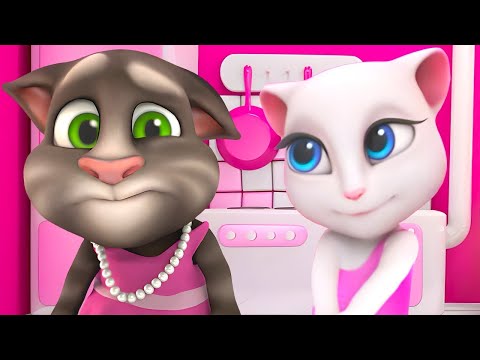 Tom ama il rosa! | Corti di Talking Tom | WildBrain Italiano