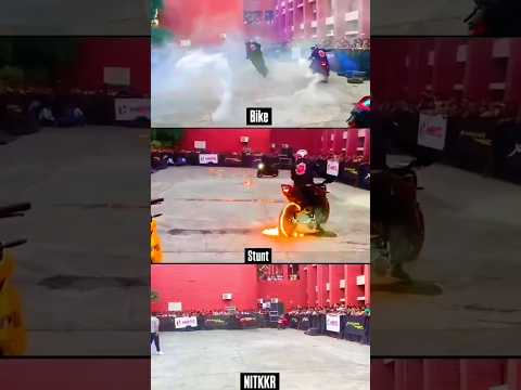 Bike stunt 🏍 #bike stunt #automobile #nitian #stunt #nitkkr #Confluence