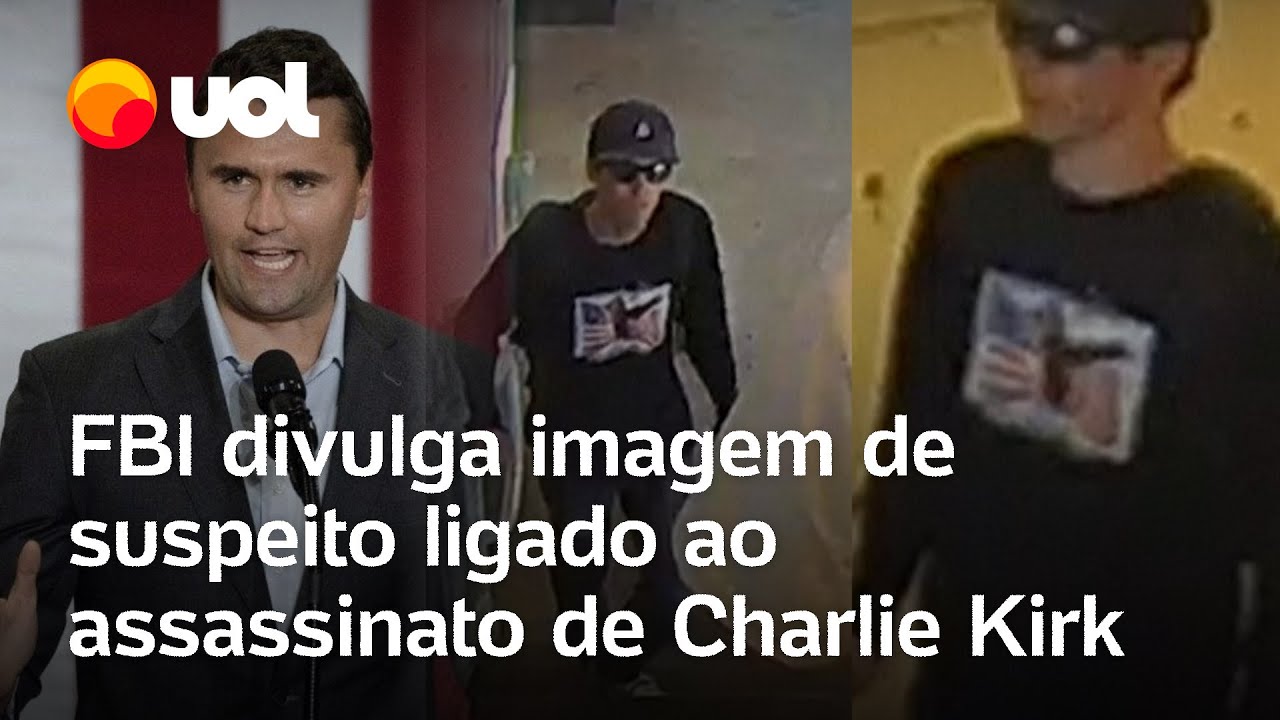 Charlie Kirk FBI divulga imagem de suspeito ligado ao assassinato de ativista assista vídeo