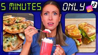 I Tested VIRAL "5 MINUTE" TikTok Recipes ⏰ What's ACTUALLY Worth Making?