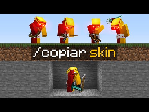 4 CAÇADORES vs 1 SPEEDRUNNER mas TODOS SÃO IGUAIS no minecraft (4 Caçadores vs 1 Youtuber)