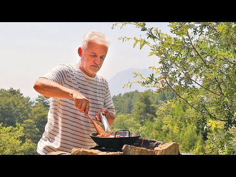 Odun Ateşinde SOSLU TAVUK ve KREMALI MAKARNA Nasıl Yapılır?
