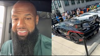 Slim Thug Pulls Out His $600k Lamborghini To Compete At Exotic Car Show In Houston 