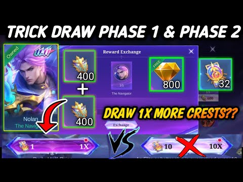 1X DRAW BETTER THAN 10X?! THE NAVIGATOR EVENT PHASE 1 | FREE TOKENS DRAW IN 2 ACCOUNTS! - MLBB