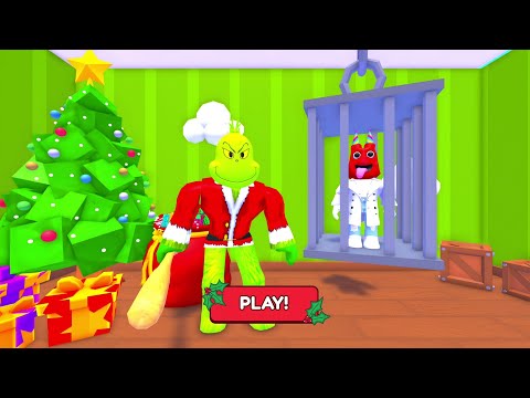 TEAM GRINCH ESCAPE! TEAMWORK OBBY ROBLOX