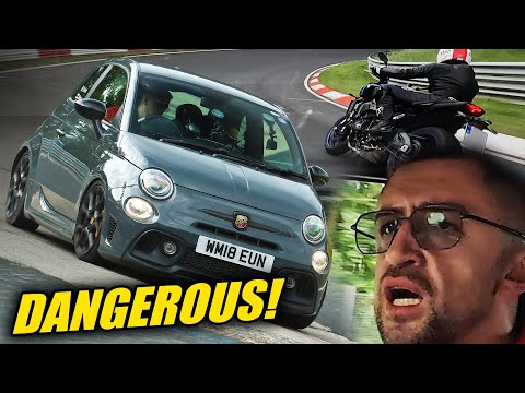 CRAZY BIKER x Abarth 595 Competizione! // Nürburgring