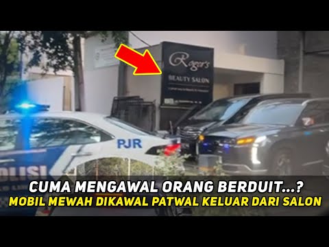 PARAH...! Polisi Patwal Kepergok Mengawal Mobil Mewah Keluar Dari Salon