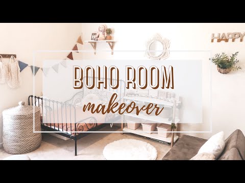 BOHO ROOM MAKEOVER | Toddler Girl Room on a Budget