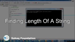 Finding length of a String