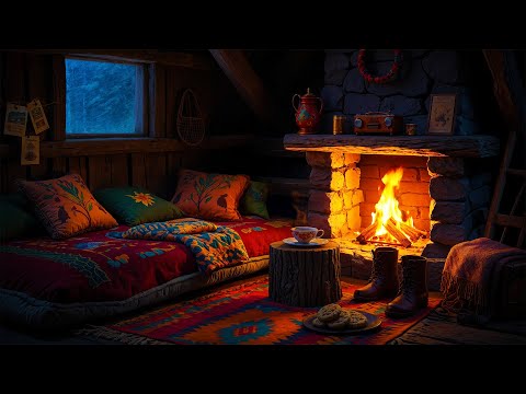 Deep Sleep by the Fireplace - Cozy Winter Ambience for Sleep Better, Fall Asleep, from Insomnia