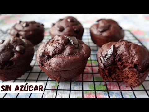 MUFFINS DE CHOCOLATE SALUDABLES | Sin Azúcar, Sin Aceites, Sin Lácteos