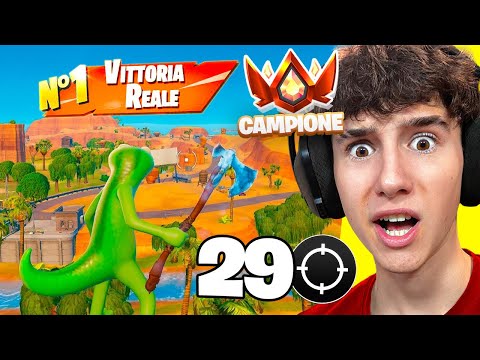Vittoria ASSURDA per arrivare in RANK CAMPIONE!! Fortnite ITA
