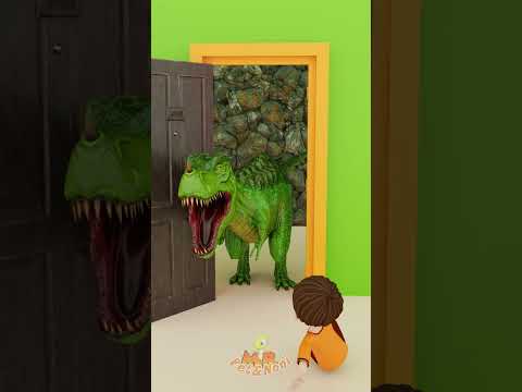 Oh noo, what is that  T-Rex T-Rex😳😱   #comedy #shorts #funny #scaryteacher3d