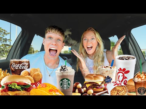 EATING THE MOST POPULAR FOOD ITEMS ON FAST FOOD RESTAURANTS MENUS!