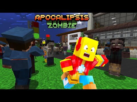 ENCONTRAMOS un HOSPITAL ABANDONADO en una INVASIÓN ZOMBIE - APOCALIPSIS ZOMBIE MINECRAFT #2