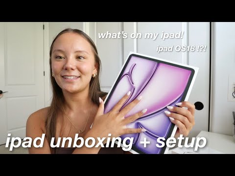 IPAD UNBOXING + SETUP! - what’s on my ipad 2024 💜