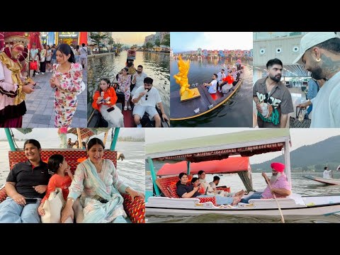 BHABI NE PEHLI VAAR KITI SHIKARA RIDE AT DAL LAKE | SAJAN TE KRTA PRANK AT AIRPORT | INDER & KIRAT