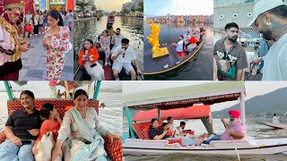 BHABI NE PEHLI VAAR KITI SHIKARA RIDE AT DAL LAKE | SAJAN TE KRTA PRANK AT AIRPORT | INDER & KIRAT