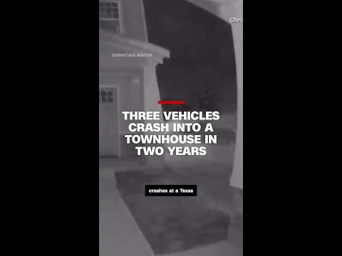 Three vehicles crash into a townhouse in two years