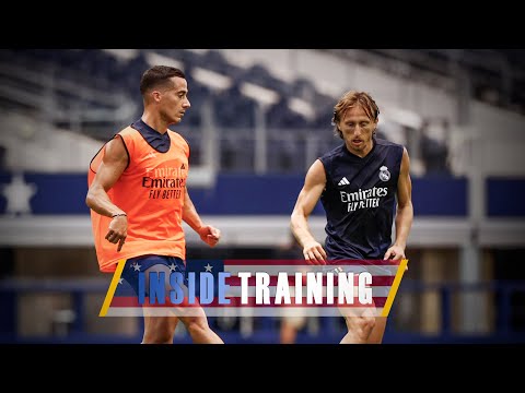 Real Madrid return to training at AT&T Stadium!